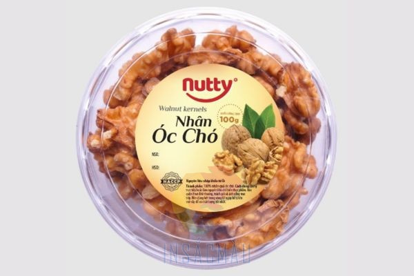Tem dán nắp hộp óc chó