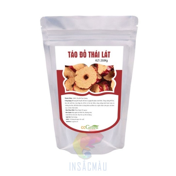 Mẫu tem nhãn dán túi đựng táo đỏ