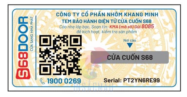 Tem kết hợp QR Code và SMS