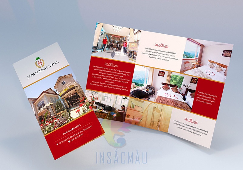 Mẫu brochure khách sạn tone sáng bắt mắt