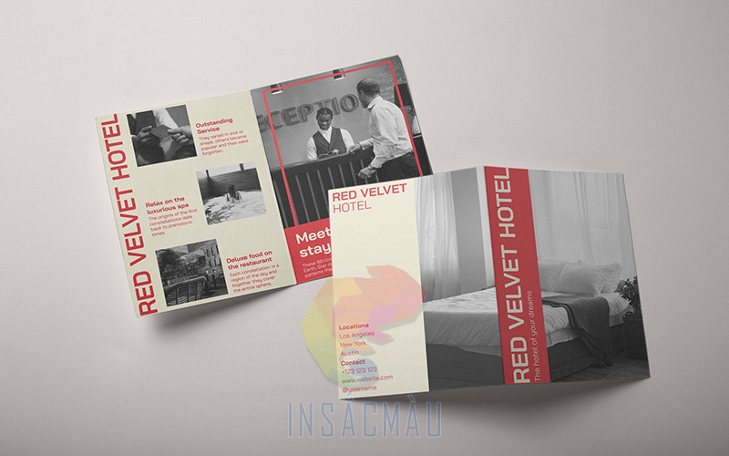 Mẫu brochure khách sạn đẹp, tinh tế