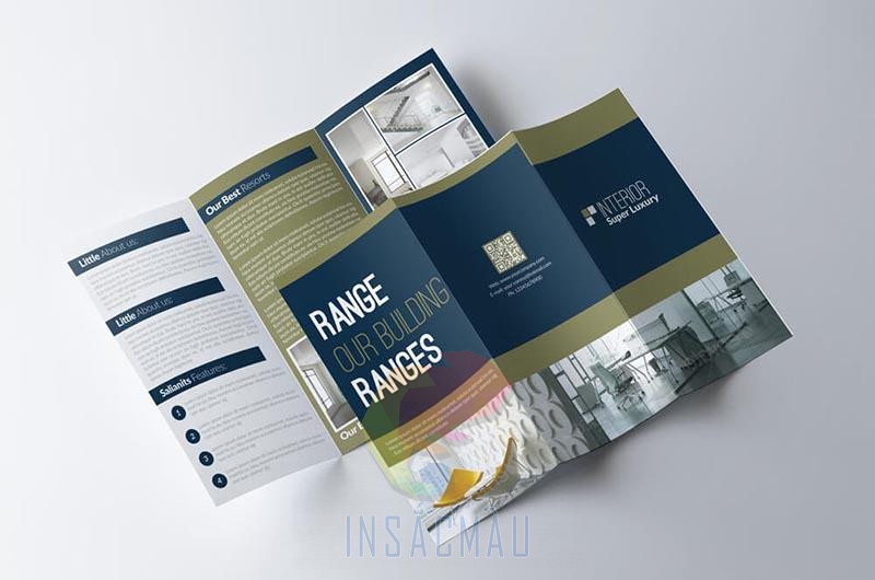 Mẫu brochure khách sạn kiểu gập 3