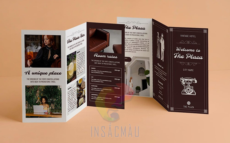 Mẫu brochure khách sạn đẹp, ấn tượng