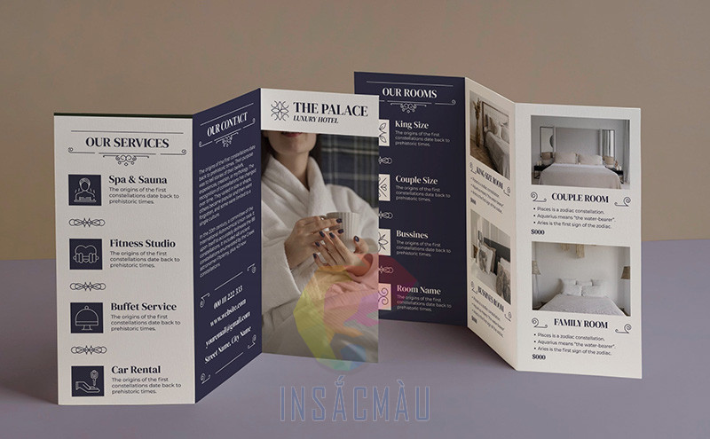 Mẫu brochure khách sạn cao cấp, ấn tượng