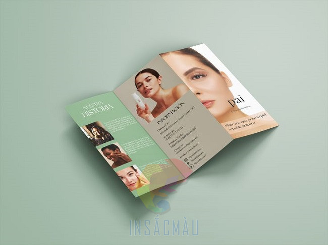Mẫu brochure spa đơn giản, thu hút