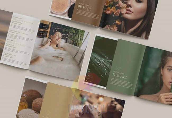 Mẫu brochure spa cao cấp, chất lượng