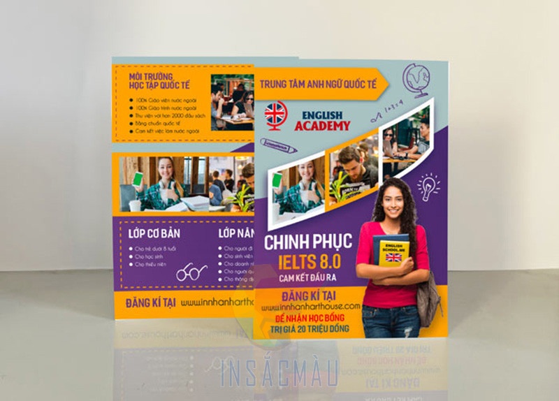 22+ Mẫu brochure trung tâm tiếng Anh ấn tượng, chuyên nghiệp 14 Mẫu brochure trung tâm luyện thi IELTS