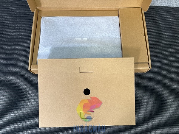 Mẫu hộp carton đựng laptop có khay cố định bằng giấy