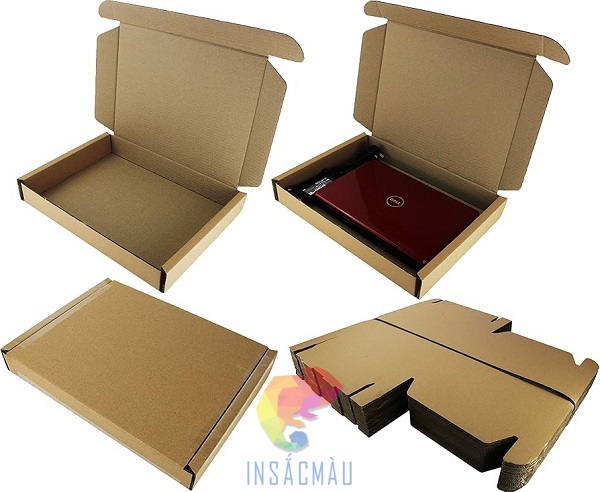 Mẫu hộp carton đựng laptop nắp gài hông chắc chắn