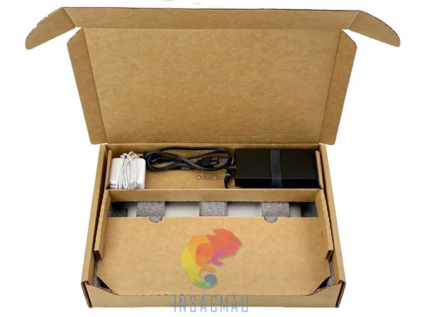 Mẫu hộp carton đựng laptop có khay giấy phân cách