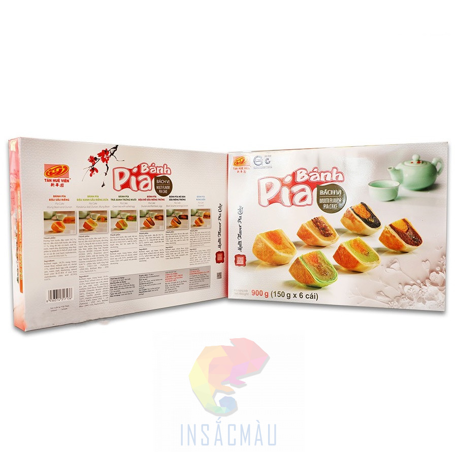Mẫu hộp đựng bánh Pía bằng giấy Ivory