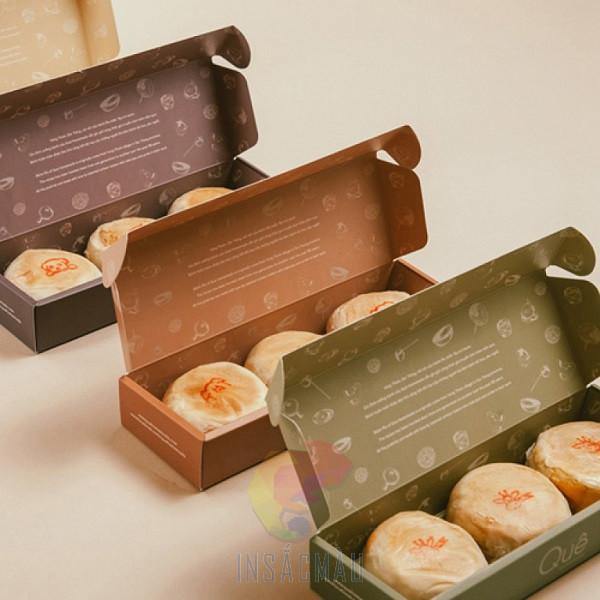 Mẫu hộp giấy đựng bánh Pía loại 3 bánh