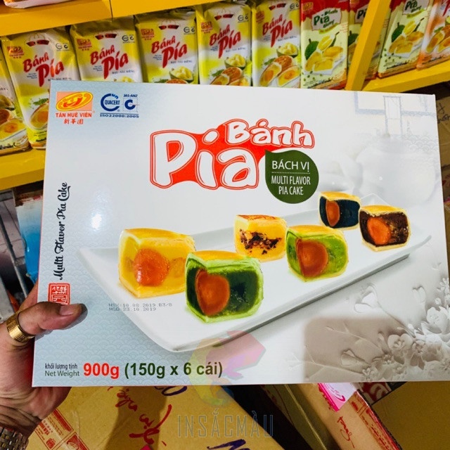 Mẫu hộp đựng bánh Pía cán màng bóng