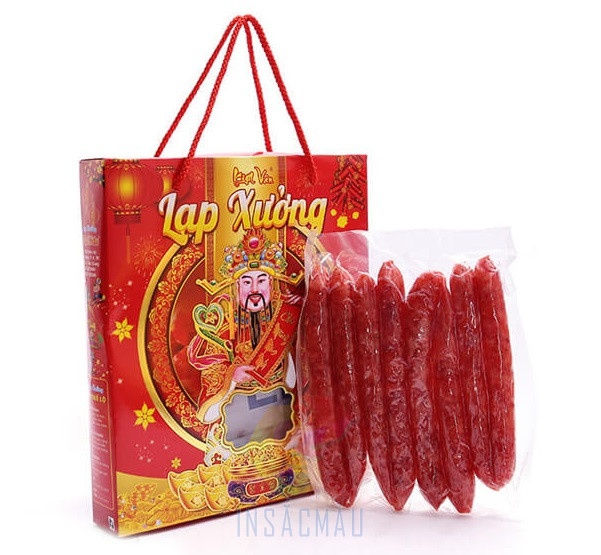 Mẫu hộp đựng lạp xưởng chất lượng