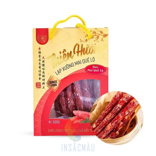 Hộp đựng lạp xưởng có cửa sổ kính