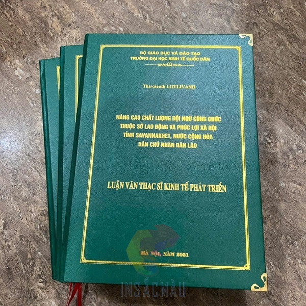 In luận văn chất lượng, đóng bìa cứng