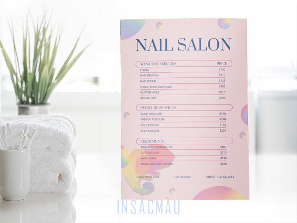 Mẫu nails spa đơn giản, tinh tế