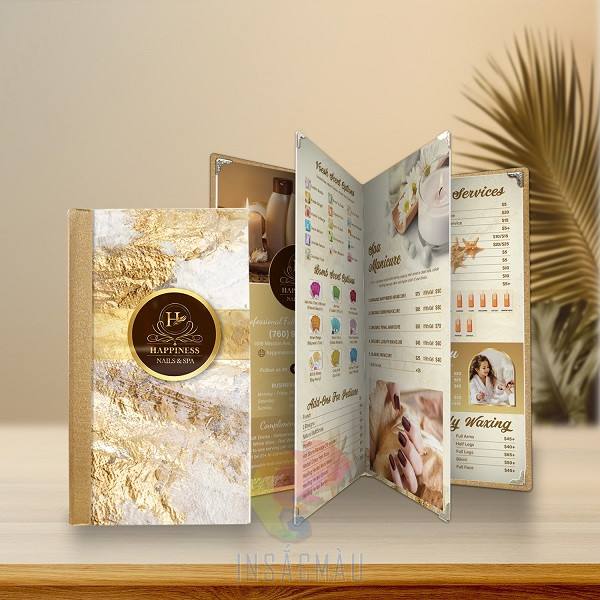 Mẫu nails spa cao cấp, thiết kế sang trọng