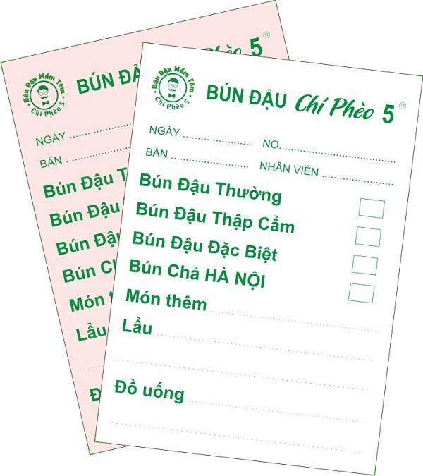 In Phiếu Order 6 Phiếu order là gì?