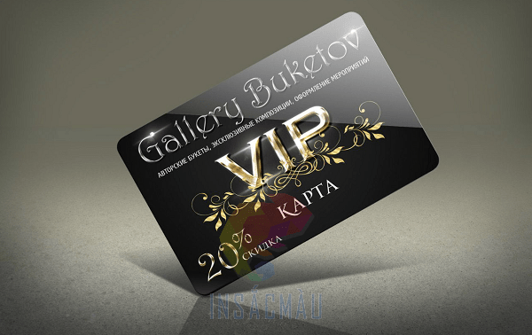 Mẫu thẻ hội viên VIP sang trọng
