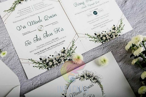 Màu thiệp cưới theo phong thủy ngũ hành