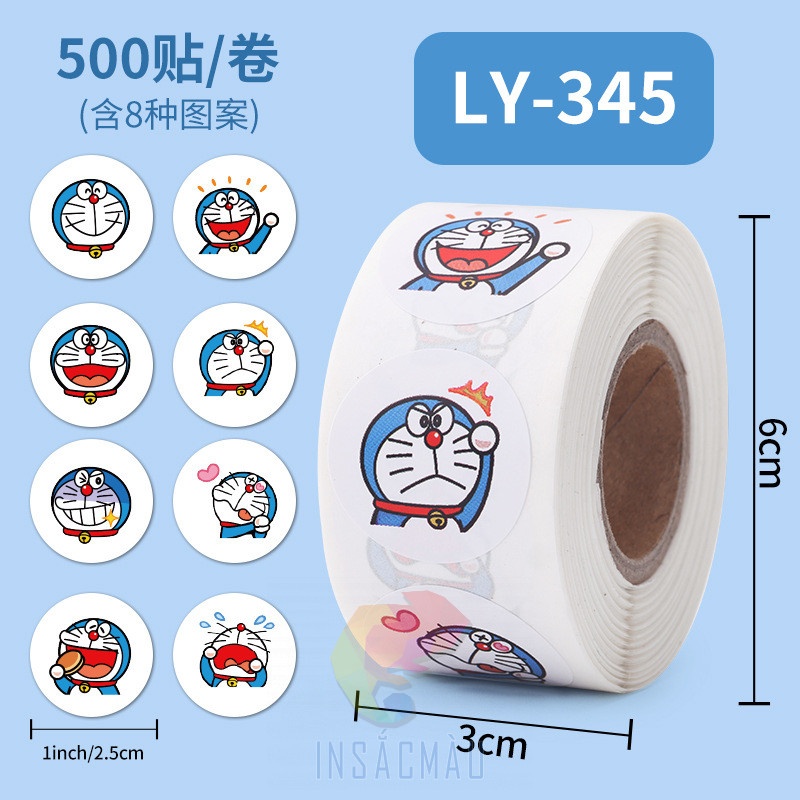 55+ Mẫu Sticker Doraemon Cute, Đáng Yêu 51 Sticker doraemon đáng yêu in dạng cuộn tròn
