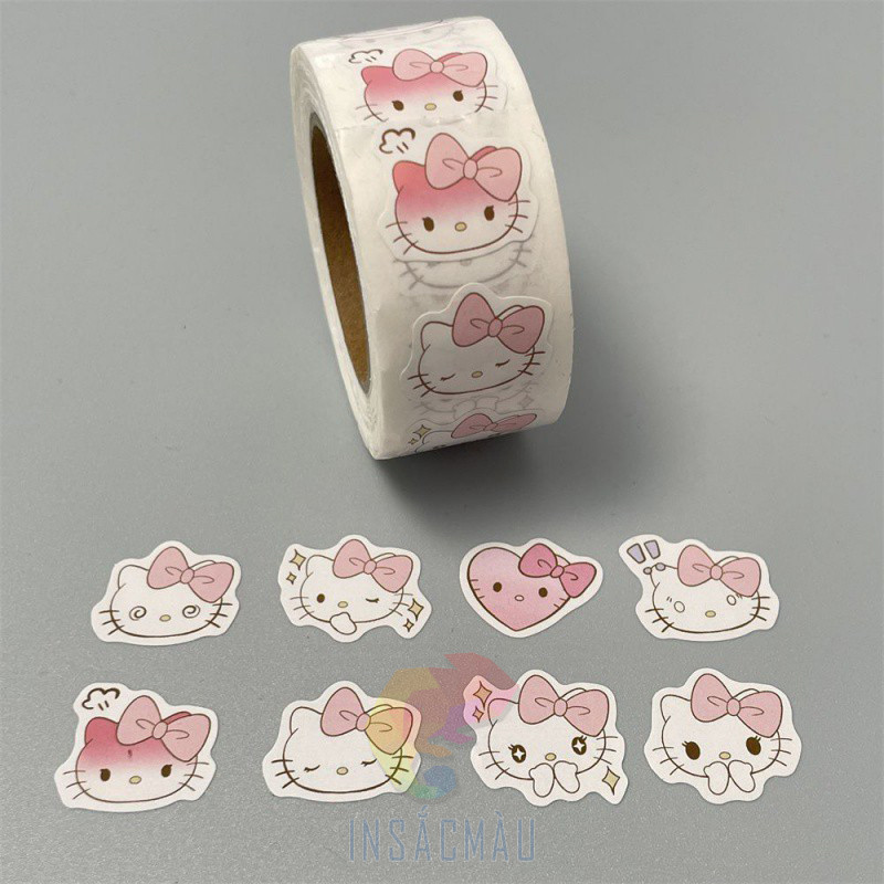 Mẫu Sticker Hello Kitty dạng cuộn