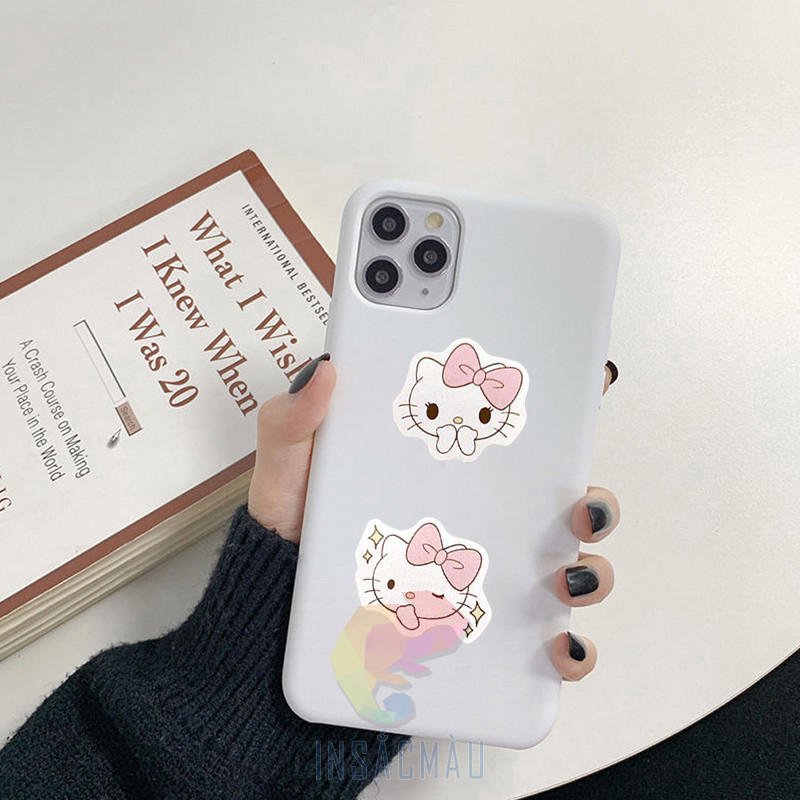 Các mẫu Sticker Hello Kitty cute dán điện thoại