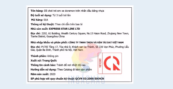 Giải pháp tem nhãn phụ đồ chơi đúng chuẩn, chuyên nghiệp tại In Sắc Màu