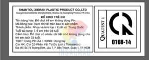 In Tem Phụ Đồ Chơi