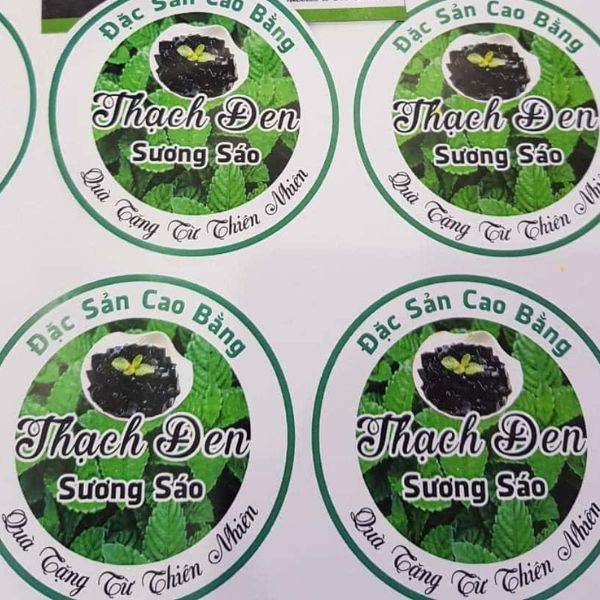 Quy cách in tem nhãn thạch đen