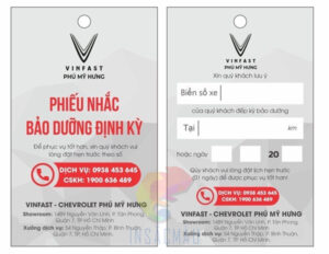 In Thẻ Nhắc Bảo Dưỡng