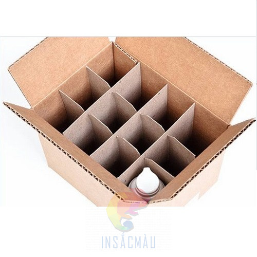 Mẫu thùng carton có vách ngăn chất lượng