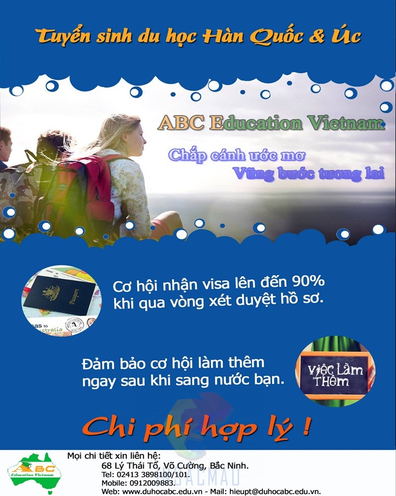 36+ Mẫu Tờ Rơi Du Học Đẹp, Thiết Kế Sáng Tạo, Chuyên Nghiệp 23 Mẫu tờ rơi du học Hàn Quốc và Úc