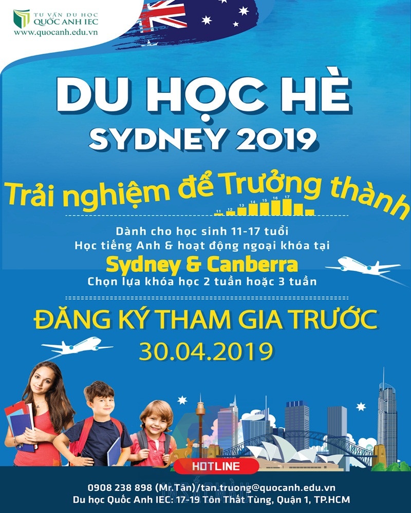 36+ Mẫu Tờ Rơi Du Học Đẹp, Thiết Kế Sáng Tạo, Chuyên Nghiệp 27 Mẫu tờ rơi du học hè SYDNEY