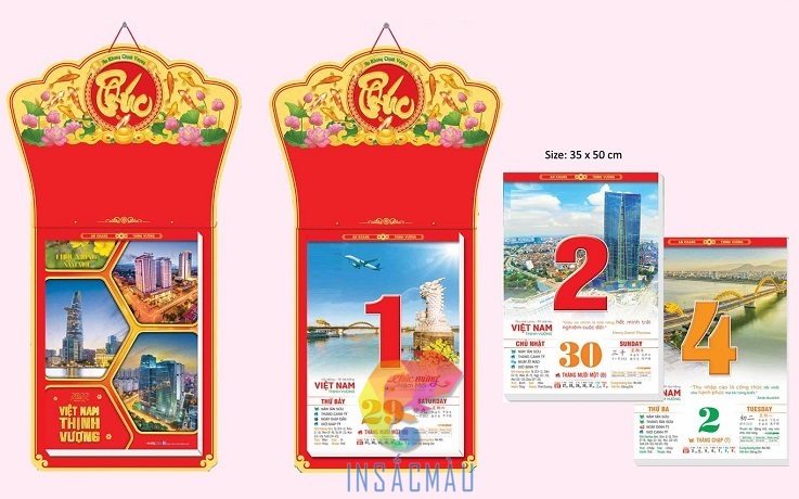 Mẫu lịch bloc độc quyền thiết kế theo yêu cầu