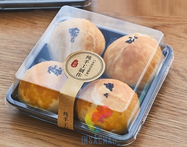 Mẫu tem nhãn giấy dán hộp bánh