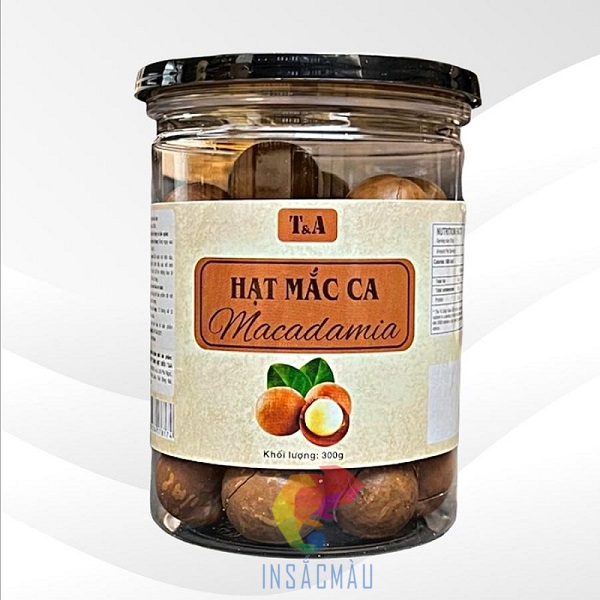 Mẫu tem decal giấy cán màng mờ dán bao bì sản phẩm