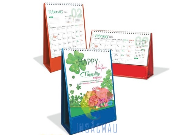 Kích thước chuẩn của lịch để bàn chữ A