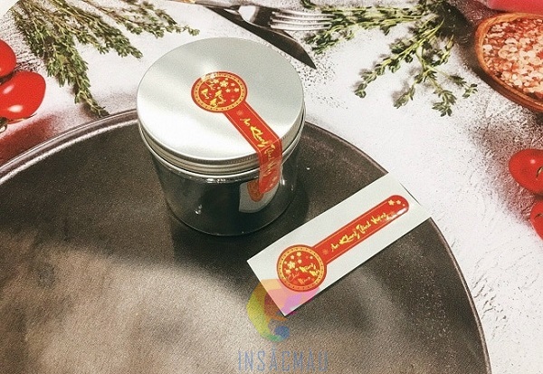 Mẫu tem dán chúc mừng năm mới thiết kế theo phong cách tối giản