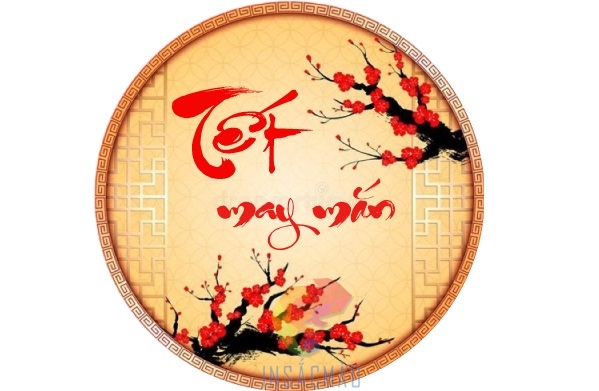 Mẫu tem chúc mừng năm mới với linh vật