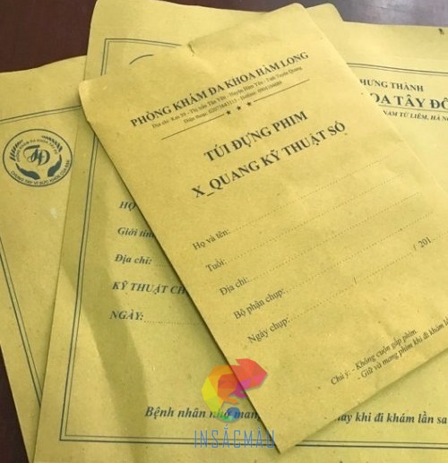 Bao Thư X Quang 16 Mẫu bao thư X quang kỹ thuật số