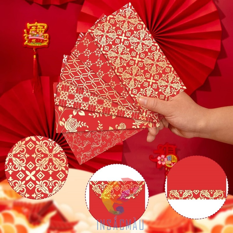 Quy trình in bao lì xì ép kim chuyên nghiệp tại In Sắc Màu