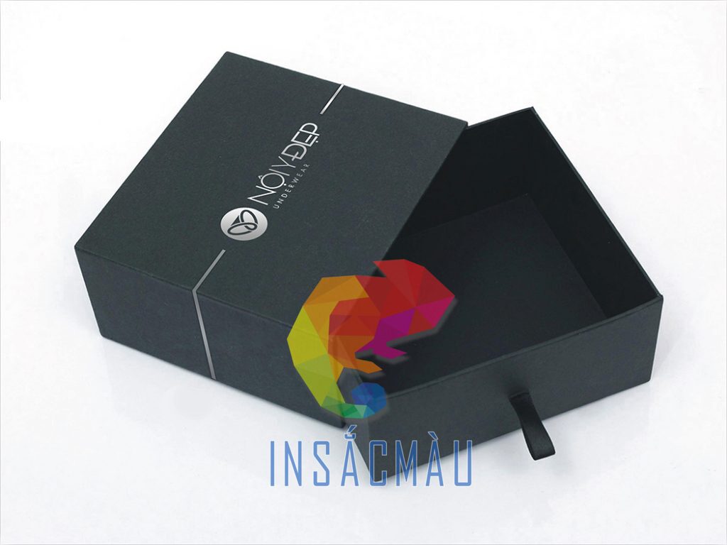 Mẫu hộp giấy in logo sang trọng