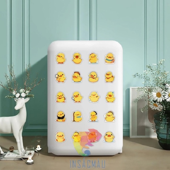 Mẫu sticker dán vali thiết kế cute
