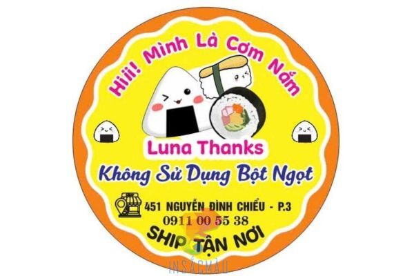 Thông tin bắt buộc cần có trên tem nhãn cơm nắm