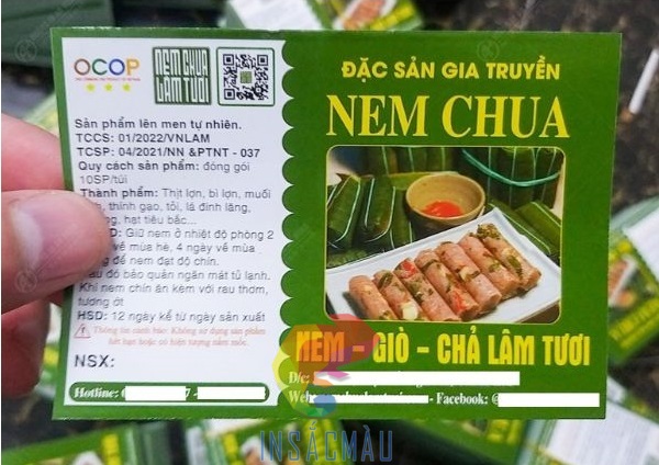 Lợi ích khi sử dụng tem nhãn nem chua