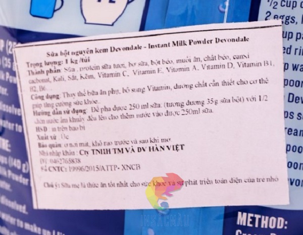 Tem phụ sữa bột là gì?