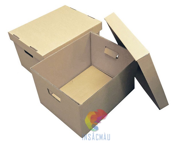 Mẫu thùng carton đựng hồ sơ 3 lớp