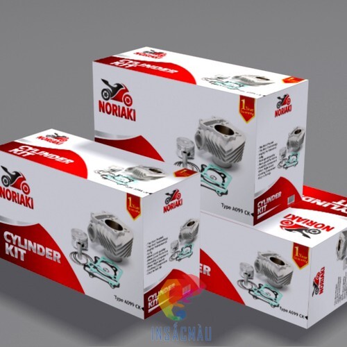 Mẫu thùng giấy carton đựng phụ tùng xe đẹp, chất lượng